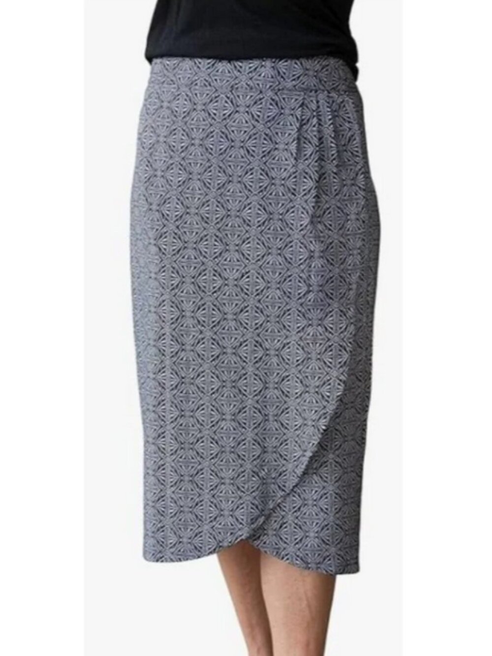 Ripskirt Hawaii Black Pearl Batik Midi Skirt